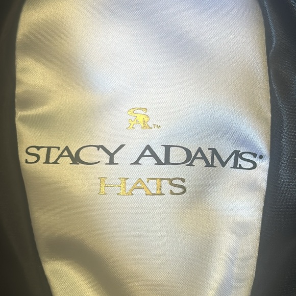 STACY ADAMS Men's Crushable Wool Felt Snap Brim Fedora Hat Large - Picture 4 of 11